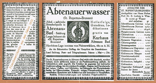 »Altes Flaschen-Etikett«, 1932