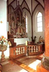 Altarbereich, Quelle: Heimatbuch Adnet