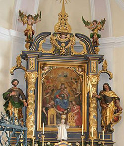 Altar in der Mühlrain-Kirche